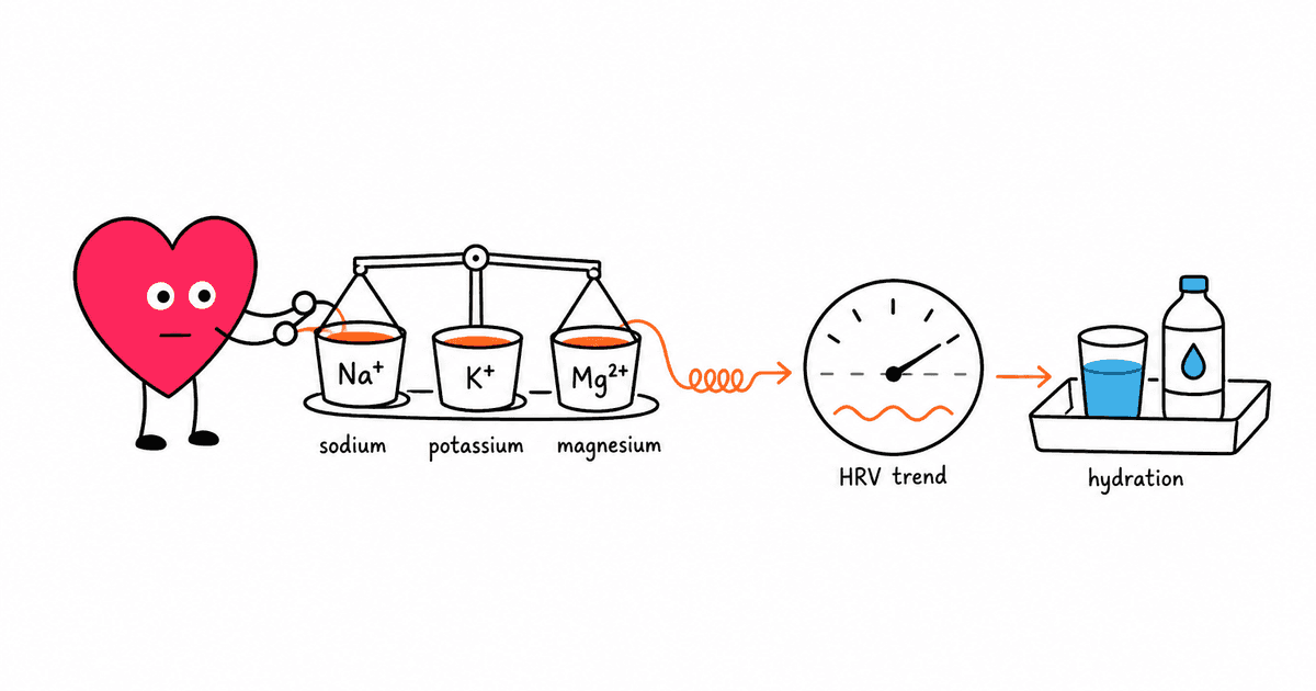 Electrolytes and HRV: How Sodium, Potassium, and Magnesium Affect Your Heart Rate Variability