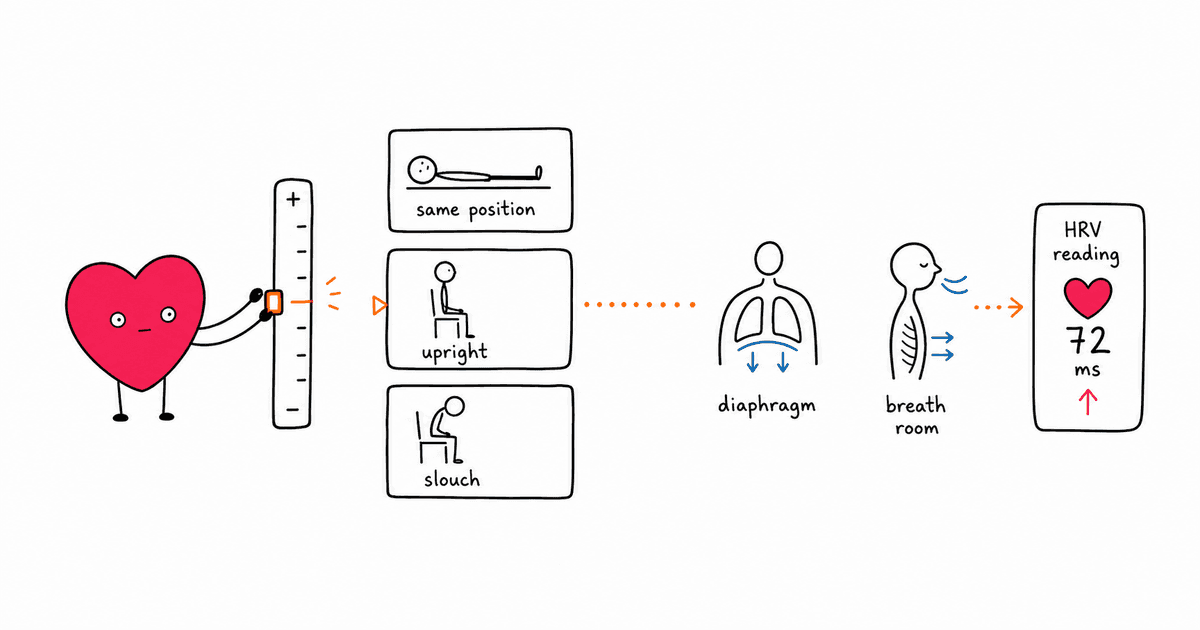 Posture and HRV: How Body Position Affects Heart Rate Variability